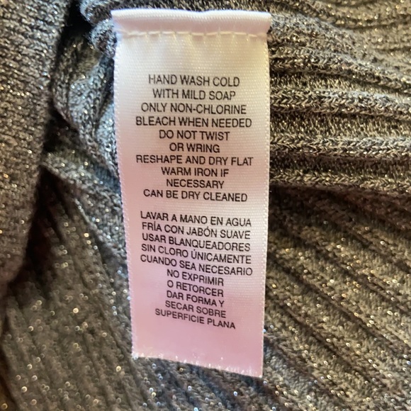 Women’s Sparkly Grey Sweater Vest Top - Picture 3 of 3